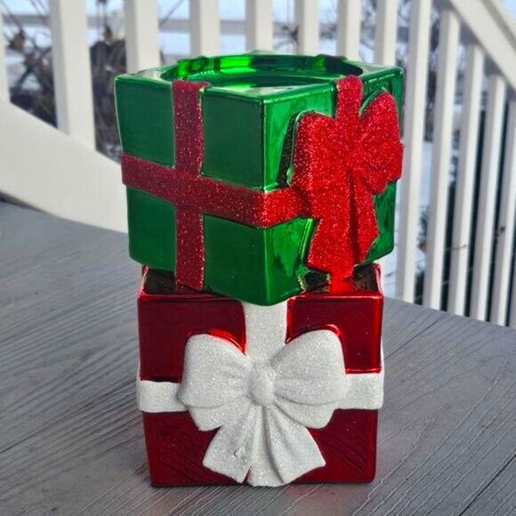 Bath & Body Works STACKED PRESENTS 3 Wick Candle Pedestal Holder Metallic NEW - Picture 12 of 16